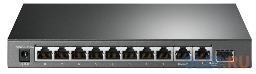 Коммутатор TP-Link TL-SG1210MP 9G 8PoE+ 123W неуправляемый