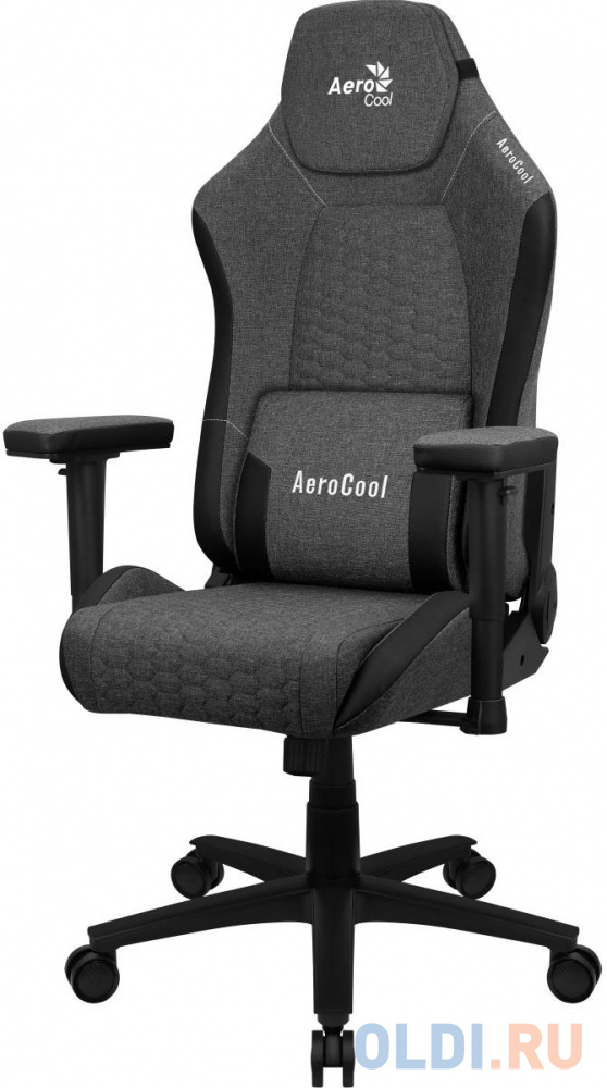 Кресло для геймеров Aerocool CROWN AeroWeave Ash Black чёрный