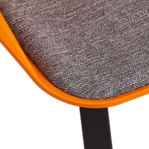 Стул TetChair Doro (mod. 8088) пластик/металл/ткань orange (оранжевый) 90988 / grey (серый) 1509