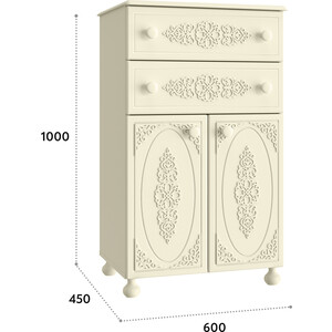 Комод Compass Ассоль плюс АС-63 ваниль