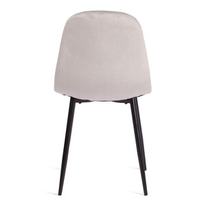 Стул TetChair BREEZE (mod. 4724) / 1 шт. в упаковке, вельвет/металл, Light grey (светло-серый) HLR14 / черный