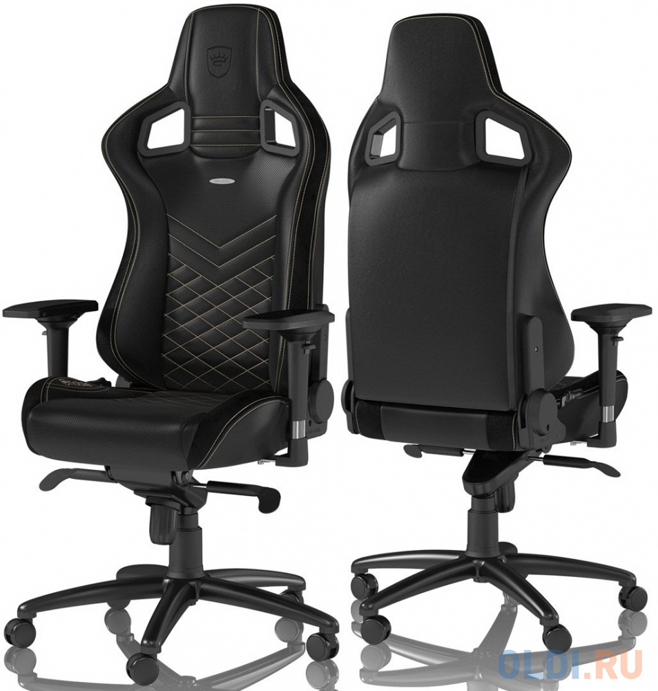 Кресло для геймеров Noblechairs EPIC чёрный золотистый в Москвe