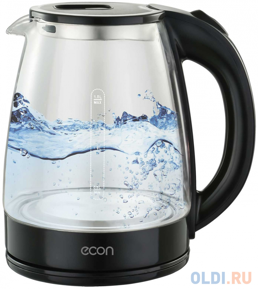Чайник электрический ECON ECO-1845KE 1500 Вт чёрный 1.8 л пластик