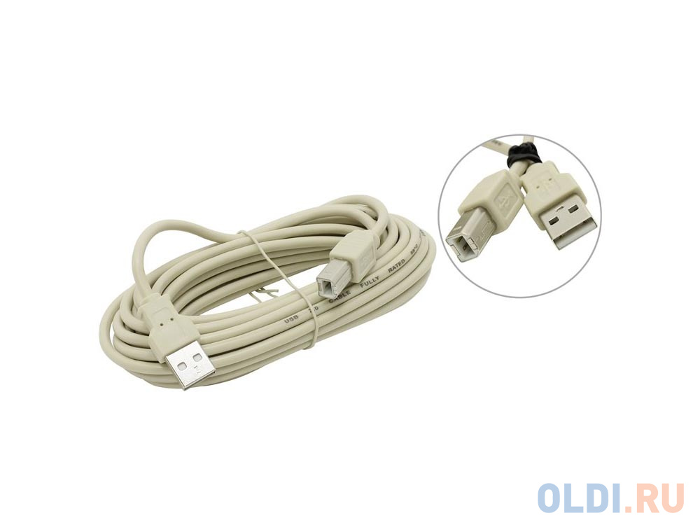 Кабель USB 2.0 AM-BM 5.0м 5bites UC5010-050C в Москвe