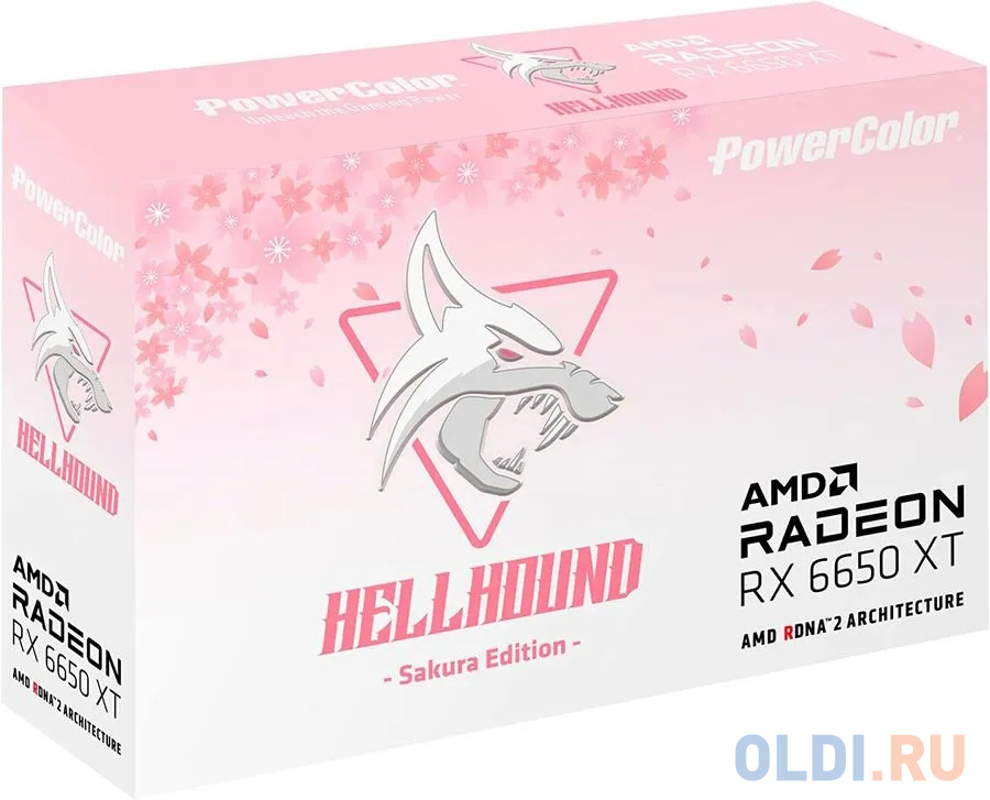 Видеокарта PowerColor Radeon RX 6650 XT Hellhound Sakura 8192Mb