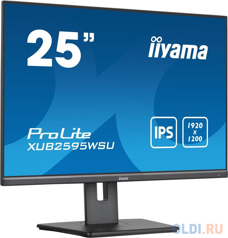 LCD Iiyama 25" XUB2595WSU-B5 черный {IPS 1920x1200 75Hz 4ms 300cd D-Sub HDMI DisplayPort USB M/M HAS Pivot} в Москвe