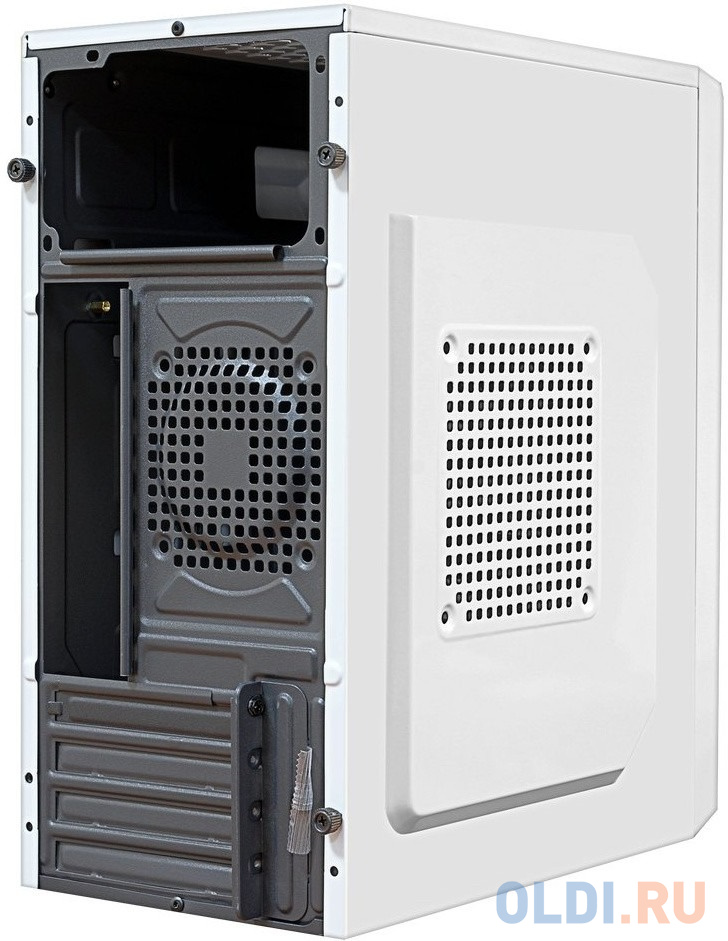 Корпус MiniTower Ginzzu B185 White mATX,2xUSB2.0, белый,w/o PSU, w/o fan (Ginzzu B185)