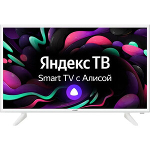 Телевизор BBK 32LEX-7290/TS2C Яндекс.ТВ белый HD 50Hz DVB-T2 DVB-C DVB-S2 USB WiFi SmartTV