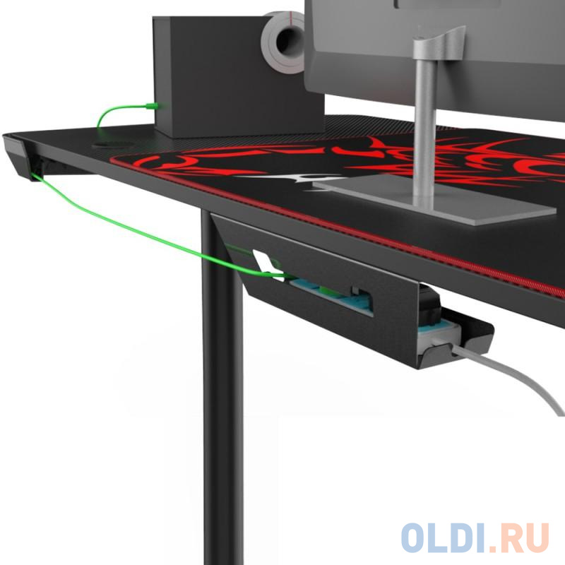 Стол для компьютера (для геймеров) Eureka L60, чёрный