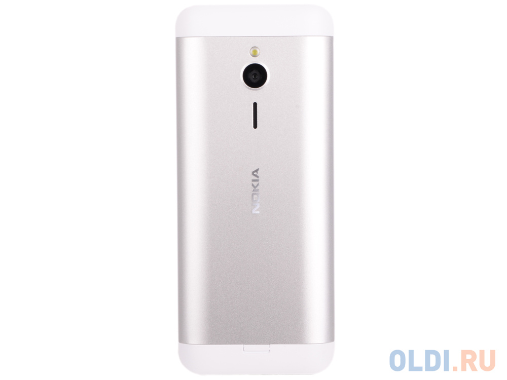 Мобильный телефон Nokia 230 Dual Sim White Silver , 2.8'' 320x240, 16MB RAM, 16MB, up to 32GB flash, 2Mpix, 2 Sim, 2G, BT, 1200mAh, 92g, 124 в Москвe