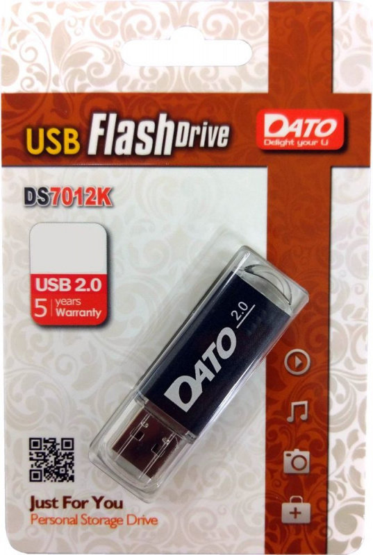 Флешка Dato 16Gb DS7012 (DS7012K-16G) USB2.0 черный в Москвe