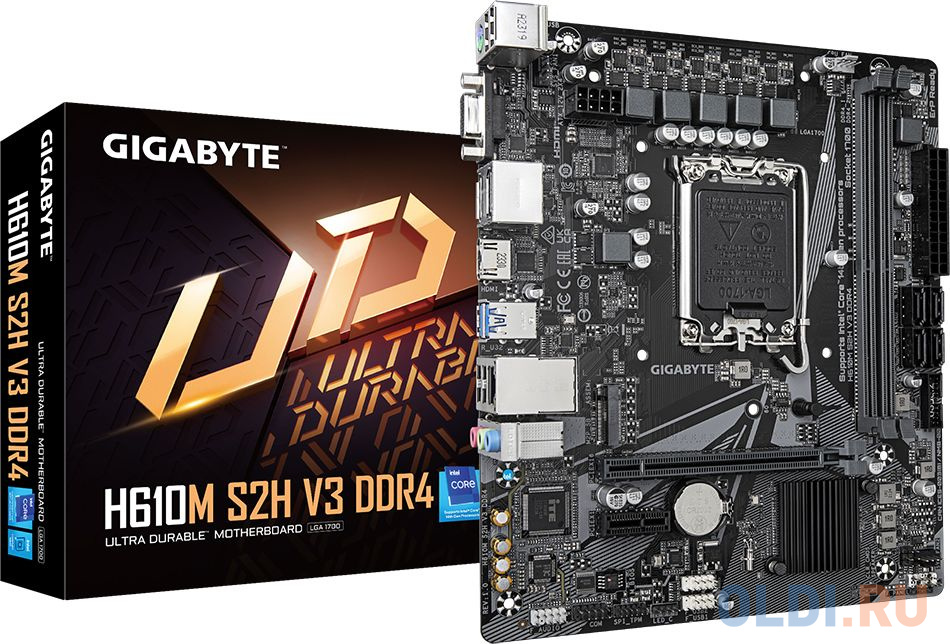 Gigabyte H610M S2H V3 DDR4{Socket 1700, Intel®H610, mATX} в Москвe