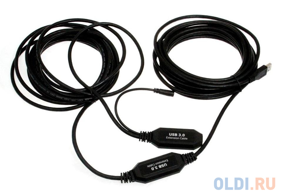 Кабель-адаптер USB3.0-repeater, удлинительный активный <Am-->Af> 10м VCOM <CU827>