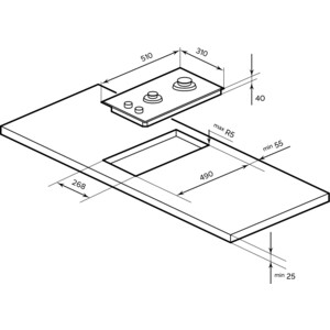 Газовая варочная панель Lex HBGS 302.1 X