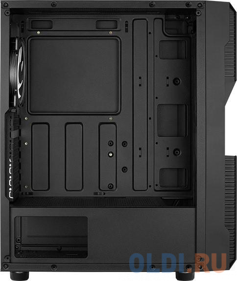 Корпус ATX Aerocool Ore Saturn FRGB-G-BK-v1 Без БП чёрный в Москвe