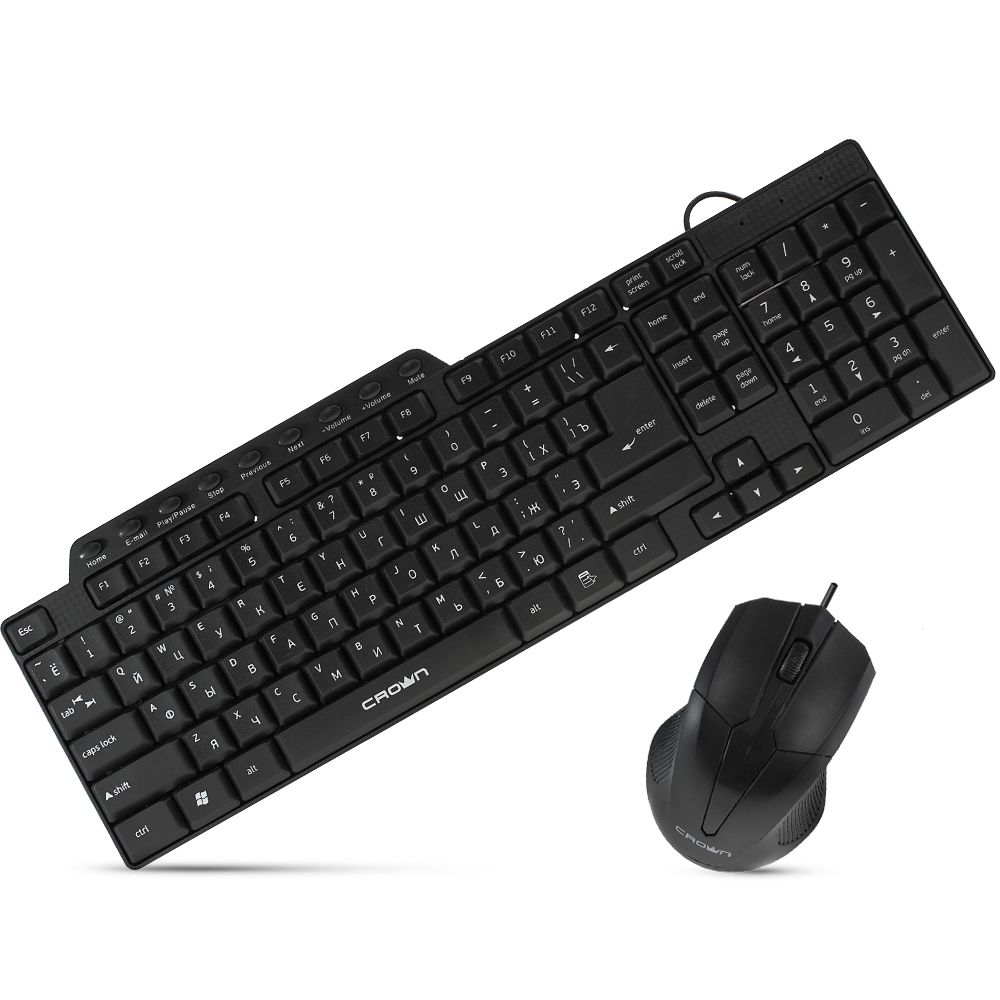Набор клавиатура+мышь Crown CMMK-520B