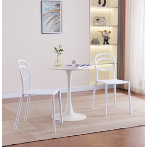 Пластиковый стул Woodville Simple white (15739) в Москвe