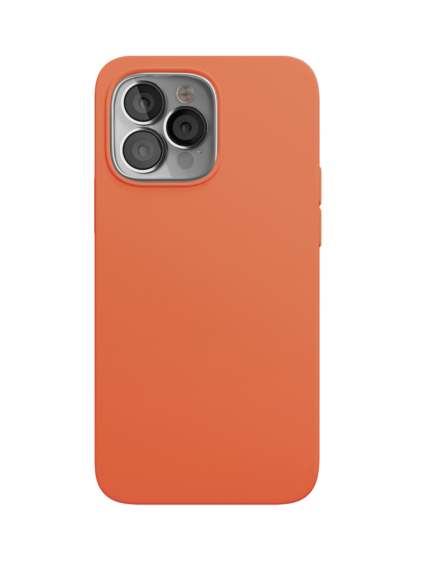 Чехол защитный VLP Silicone case для iPhone 13 Pro, оранжевый