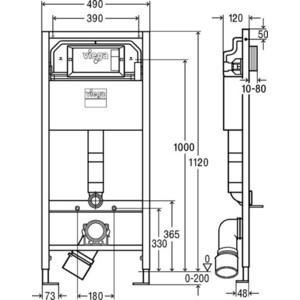 Инсталляция Viega Prevista Dry 8524 (771973)