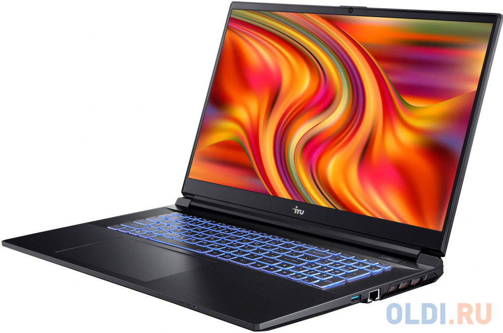 Ноутбук IRU Калибр 17ALC Core i5 12500H 32Gb SSD512Gb NVIDIA GeForce RTX 3060 6Gb 17.3" IPS FHD (1920x1080) Free DOS black WiFi BT Cam 3465mAh (1