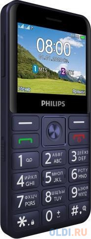 Телефон Philips E207 синий
