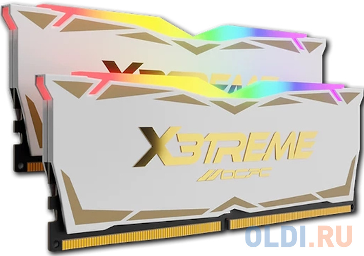 Модуль памяти DDR 4 DIMM 32Gb (16Gbx2), 3600Mhz, OCPC X3 RGB  MMX3A2K32GD436C18WL, RGB, CL18, WHITE LABEL