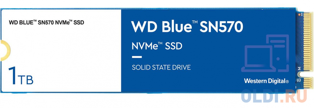 SSD накопитель Western Digital Blue SN570 1 Tb PCI-E 3.0 x4 в Москвe