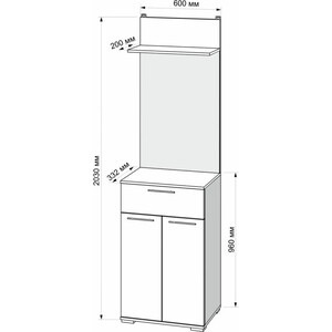 Зеркала Mebel Ars Зеркало Калифорния (белый)