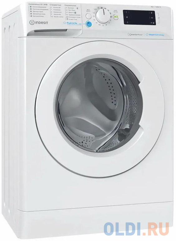 Стиральная машина Indesit Innex BWSE 81293X WWV RU, с фронтальной загрузкой, 8кг, 1200об/мин, инверторная в Москвe