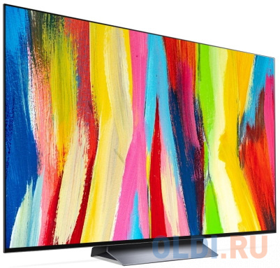 Телевизор 77" LG OLED77C2RLA серый 3840x2160 120 Гц Wi-Fi Smart TV 4 х HDMI RJ-45 Bluetooth в Москвe