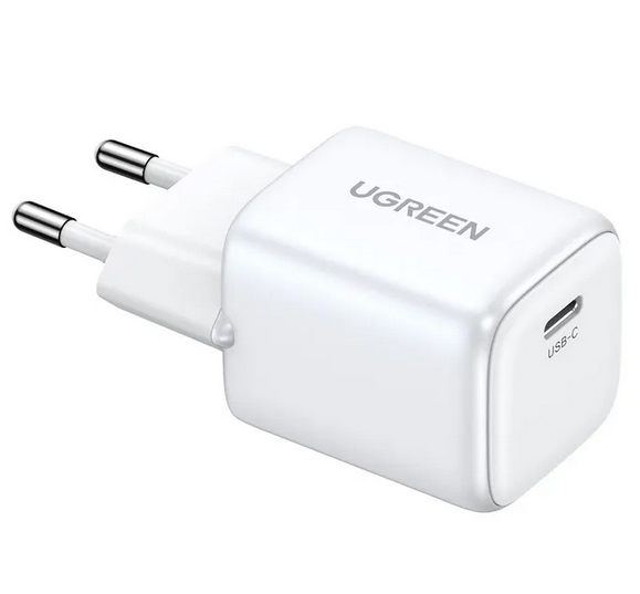 Зарядное устройство Ugreen CD318 Nexode Mini USB-C 20W PD White 15324