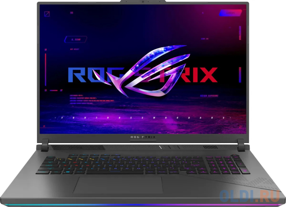 ASUS ROG Strix G18 G814JVR i9-14900HX 16Gb SSD 1Tb NVIDIA RTX 4060 для ноутбуков 8Gb 18 WQXGA IPS 90Вт*ч No OS Серый G814JVR-N6045 90NR0IF6-M00210