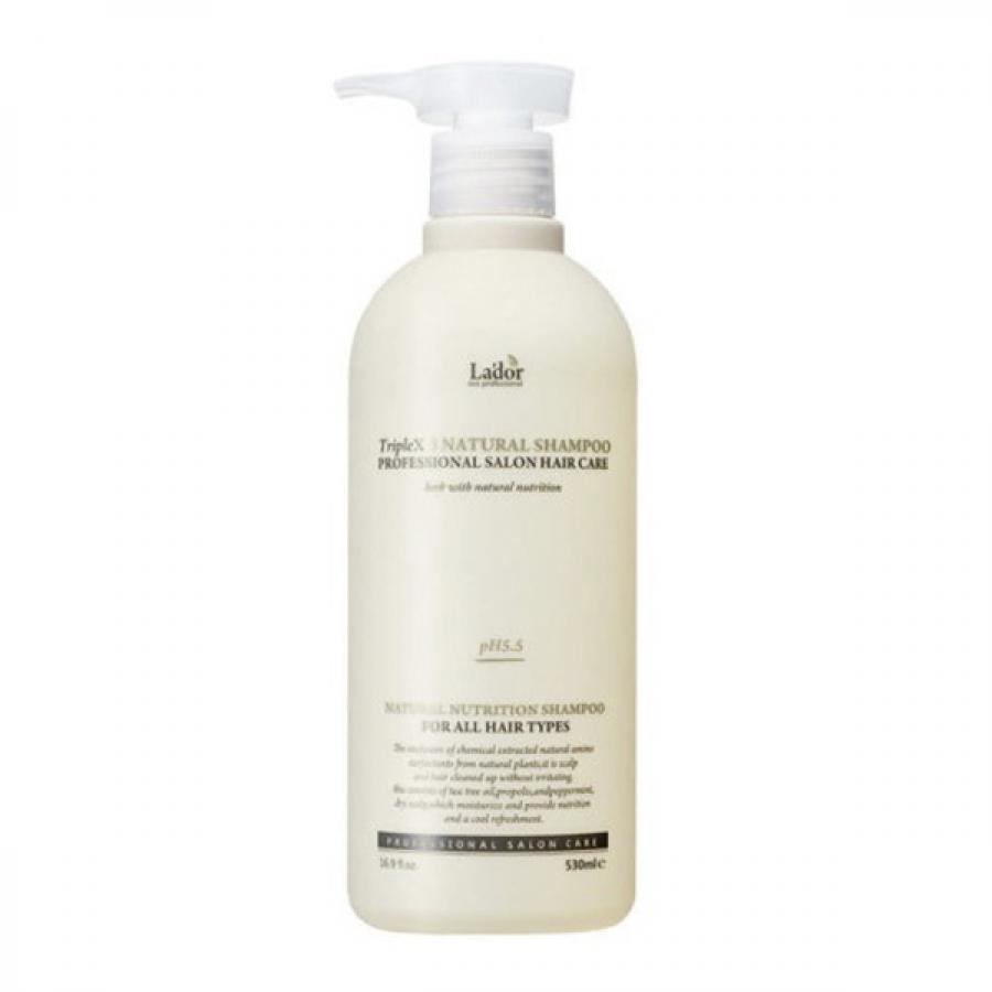 Шампунь с натуральными ингредиентами La'dor Triplex Natural Shampoo, 530мл