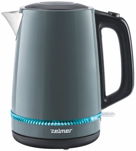 Чайник Zelmer ZCK7921G 1,7 1700Вт, Закрытый нагревательный элемент, металл, зеленый (71505025P)