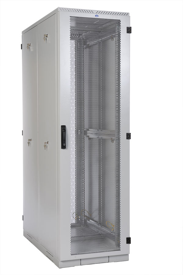 Шкаф серверный напольный 42U 600x1200 мм, перфорация/перфорация, серый, ЦМО ШТК-С-42.6.12-48АА (30144545700)