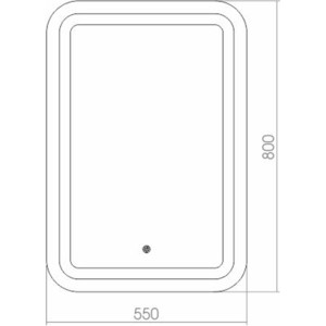 Зеркало Mixline Мальта 80х55 с подсветкой, сенсор (4620001985296)