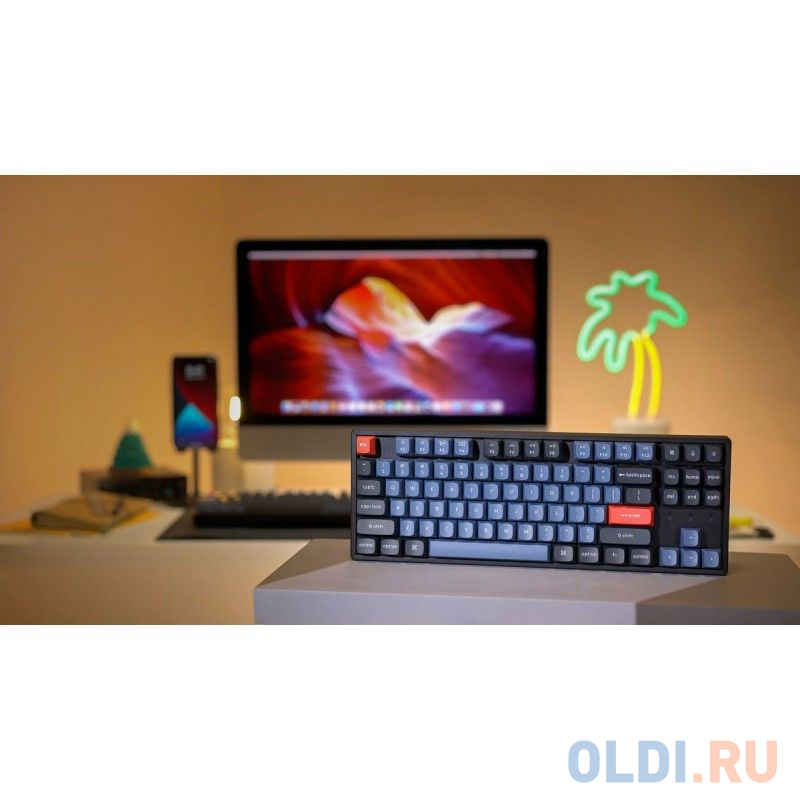 Беспроводная механическая клавиатура QMK Keychron K8 Pro, 87 клавиш, Hot-Swap, Gateron G pro Red Switch