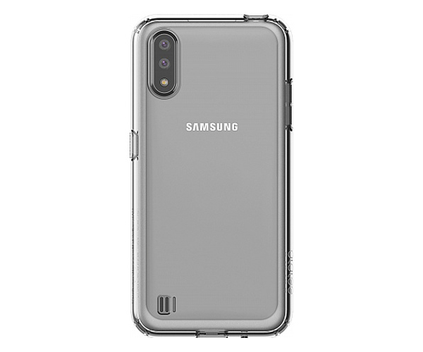 Чехол (клип-кейс) Samsung Galaxy M01 araree M cover прозрачный (GP-FPM015KDATR)