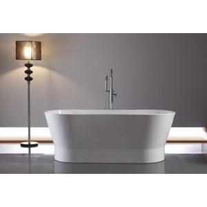 Акриловая ванна BelBagno 165x75 слив-перелив хром (BB406-1650-730)