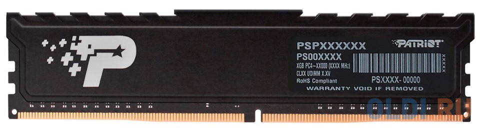 Оперативная память для компьютера Patriot PSP48G320081H1 DIMM 8Gb DDR4 3200 MHz PSP48G320081H1
