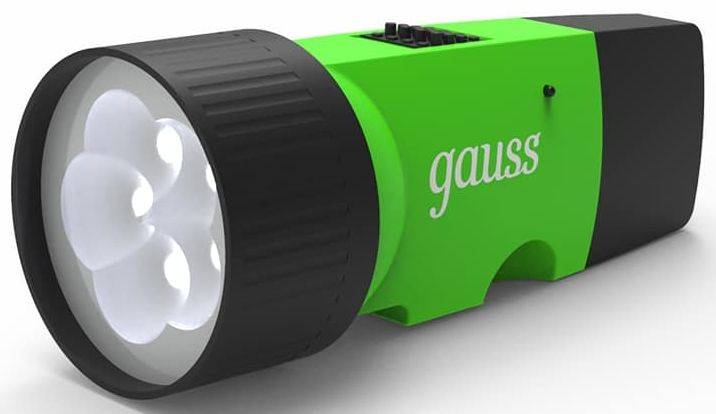 Ручной фонарь Gauss GFL103, черный, 40lm (GF103)
