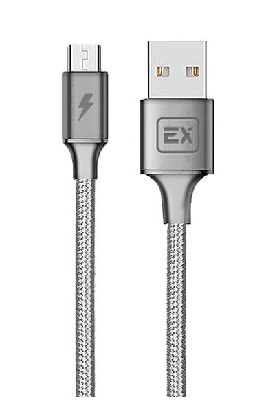 Кабель Micro USB-USB, 1A, 1м, серый Exployd Classic (EX-K-502)