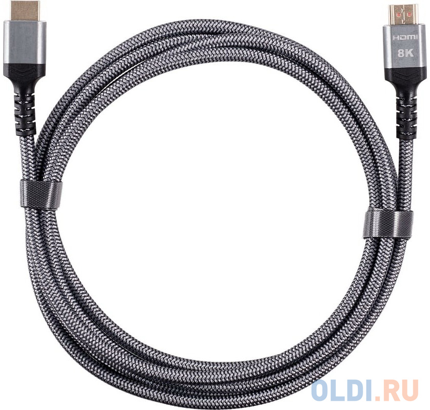 Кабель HDMI 3м iOpen ACG859A-3.0 круглый серый