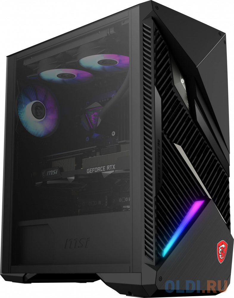 ПК MSI Infinite X2 13FNUF-281XRU i7 13700F (3.4) 32Gb 2Tb 7.2k SSD1Tb RTX4070Ti 12Gb noOS GbitEth WiFi BT 850W черный (9S6-B90411-281) в Москвe