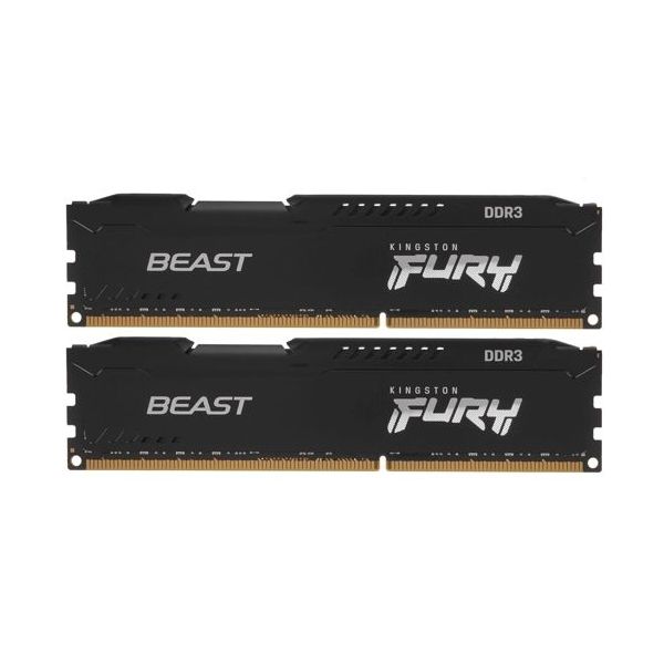 Память оперативная DDR3 Kingston Fury Beast 16GB 1600MHz (KF316C10BBK2/16) в Москвe