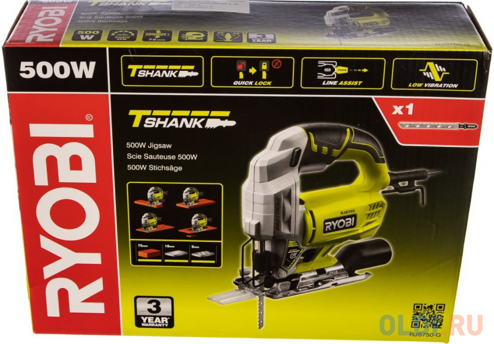 Ryobi Лобзик RJS750G 5133002215