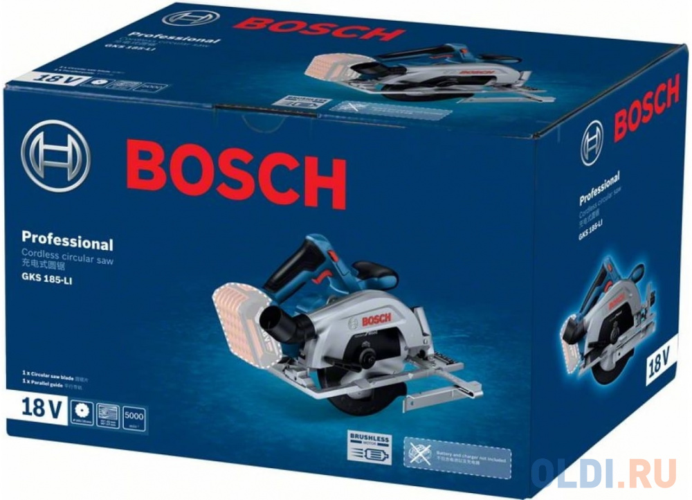 Циркулярная пила (дисковая) Bosch GKS 185-LI (ручная)