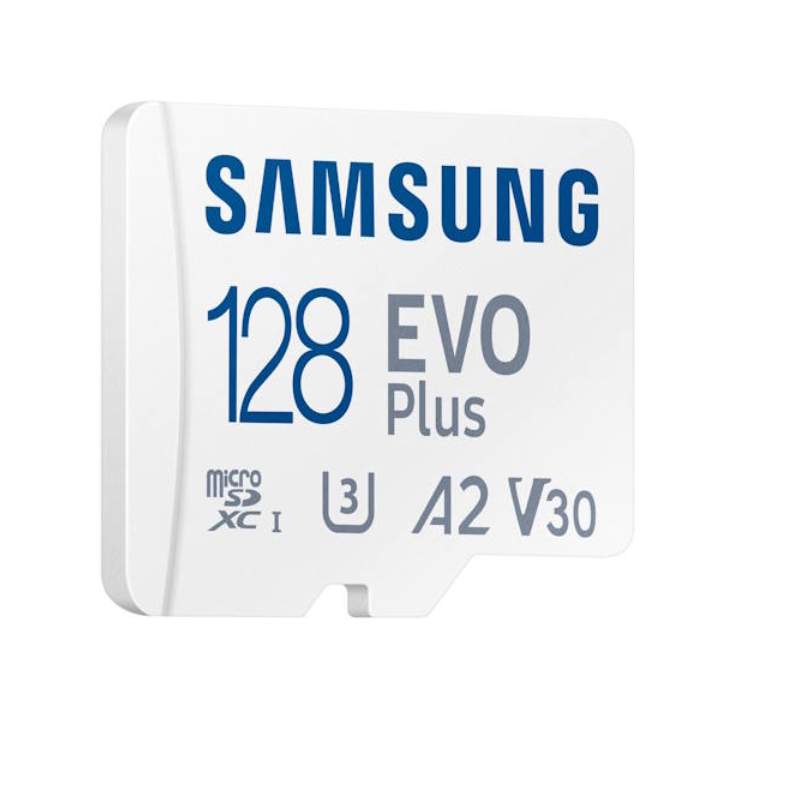 Карта памяти 128Gb - Samsung EVO Plus Micro Secure Digital XC UHS-I U3 MB-MC128SA/EU с переходником под SD