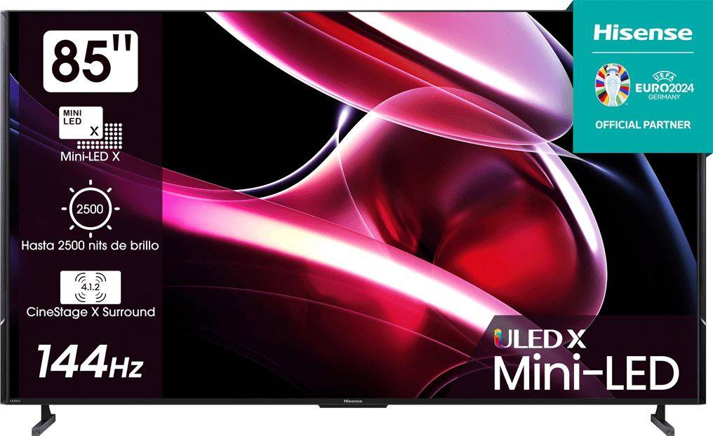 Телевизор Hisense 85UXKQ, 85", MiniLED, 4K Ultra HD, Vidaa, темно-серый