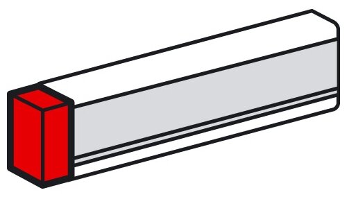 Торцевая заглушка Legrand для Metra, 100x50мм (638035)
